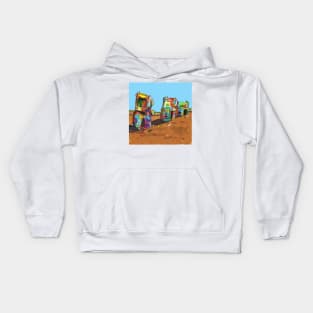 Cadillac Ranch, Route 66 Kids Hoodie